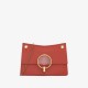 Charles Keith Metal Half Round Lady Chain Shoulder Bag Orange